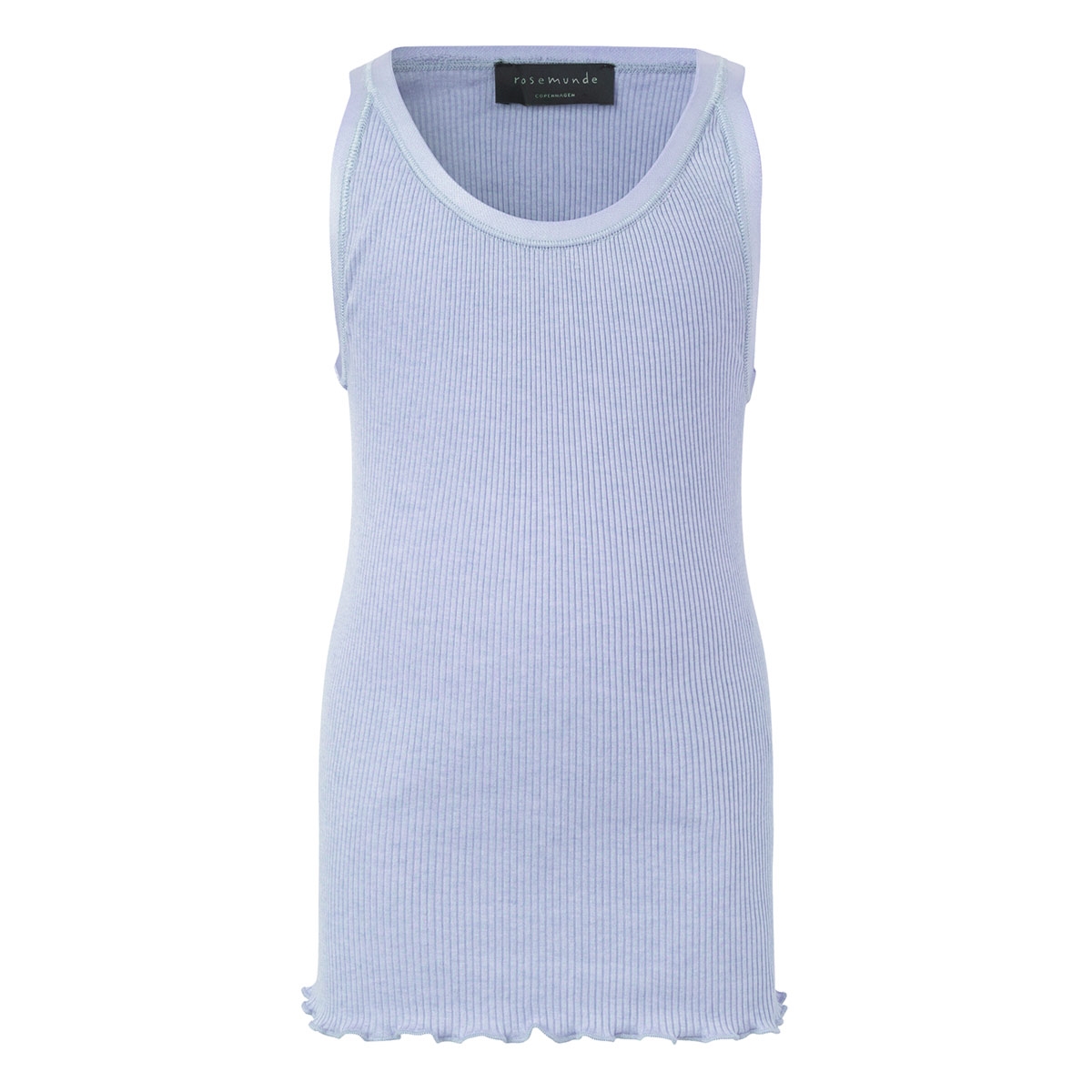 Rosemunde T Iconic Silk Long Top Arctic Blue 5205 490 main image 1